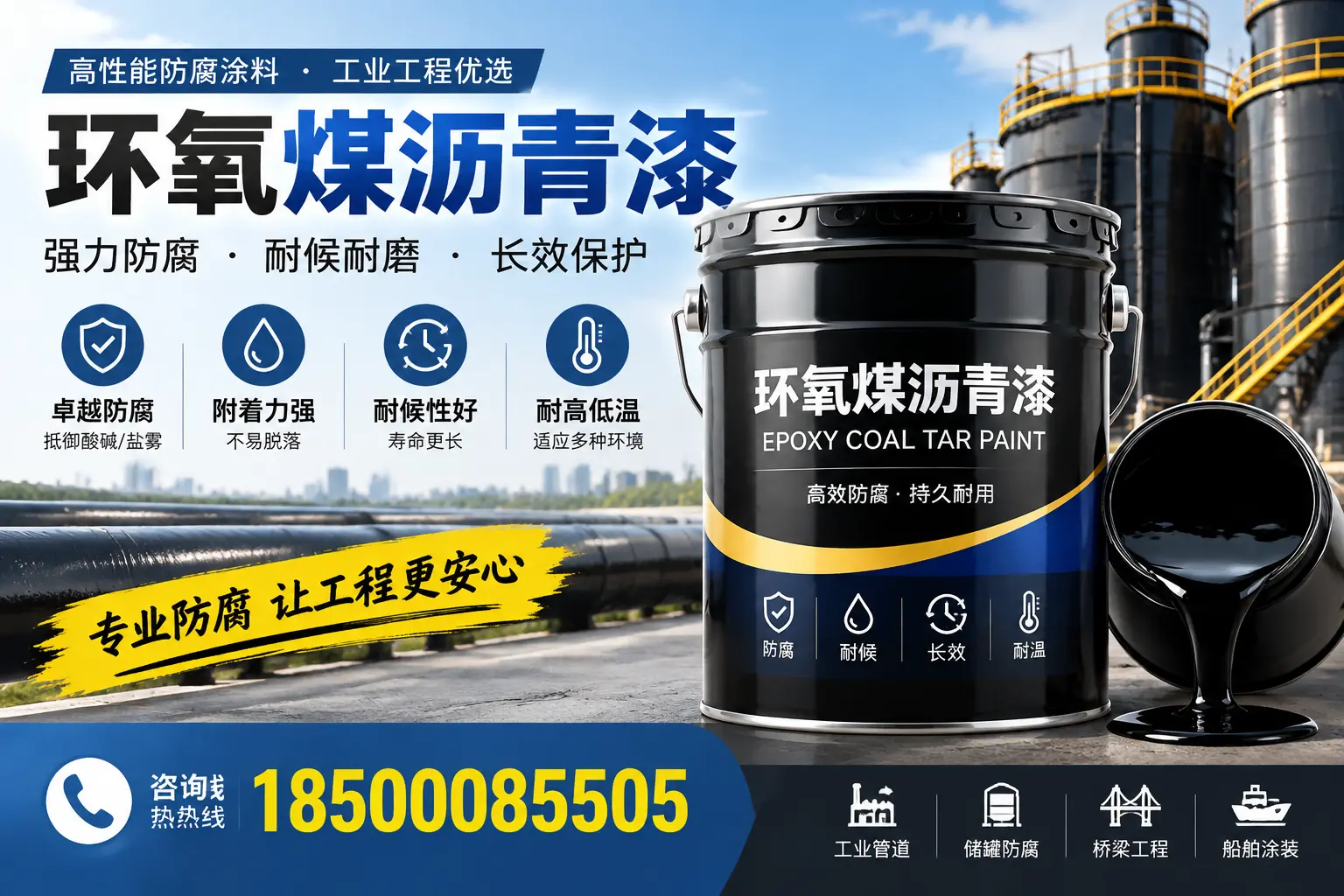 环氧煤沥青漆的施工方法与注意事项，确保在葫芦岛顺利完成