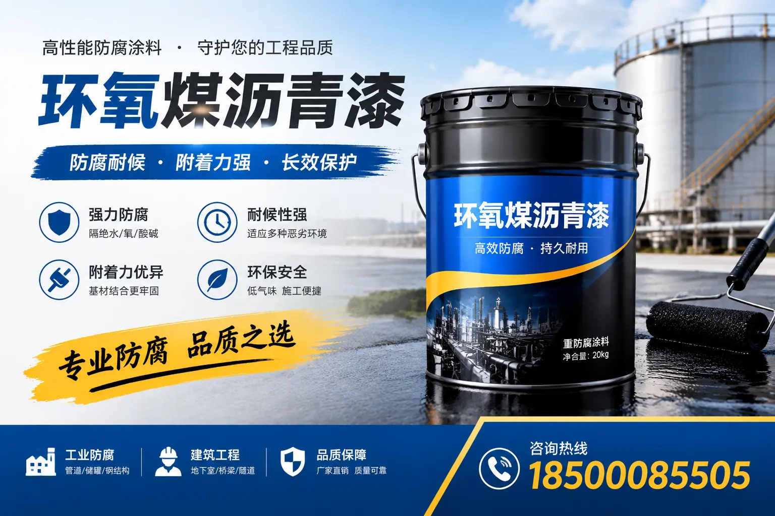 如何选择适合的环氧煤沥青漆？葫芦岛市场选型指南